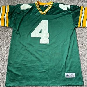 Vintage 90's Green Bay Packers #4 Brett Favre Jersey‎ XL Logo Athletic USA Made